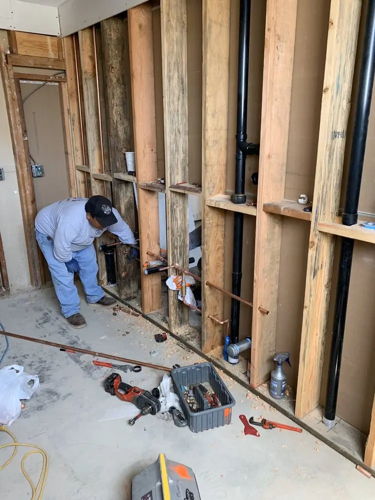 Commercial rough-in plumbing for Gas Line Repair in Southeast Warren
